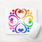 Tapis De Souris Fleur de clef basse (Avec souris)