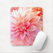 Tapis De Souris Fleur de dahlia brune de Pêche (Avec souris)