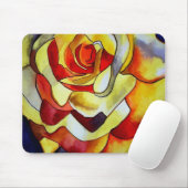 Tapis De Souris Fleur de Freesia grimpant jaune (Avec souris)