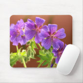 Tapis De Souris Fleur de géranium Mousepad (Avec souris)