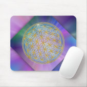 Tapis De Souris Fleur de la vie (Avec souris)