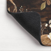 Tapis De Souris Fleur de l'Arbre Brun (Coin)