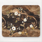 Tapis De Souris Fleur de l'Arbre Brun (Devant)