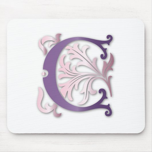 Tapis De Souris Fleur de lis C Monogramme (Devant)