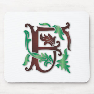 Tapis De Souris Fleur de lis F Monogramme