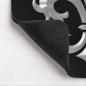 Tapis De Souris Fleur De LIs Fancy Silver Bevel Saints Classic (Coin)