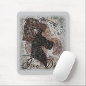 Tapis De Souris Fleur-De-Lis great dane (Avec souris)