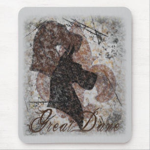 Tapis De Souris Fleur-De-Lis great dane