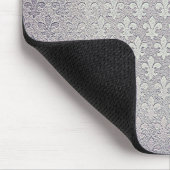 Tapis De Souris Fleur de lis gris gris (Coin)