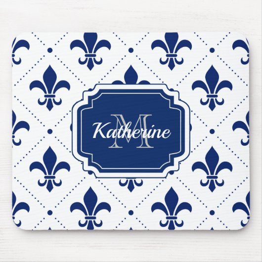 Tapis De Souris Fleur de lis Motif (Devant)