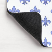 Tapis De Souris Fleur-De-lis motif bleu Mousepad (Coin)