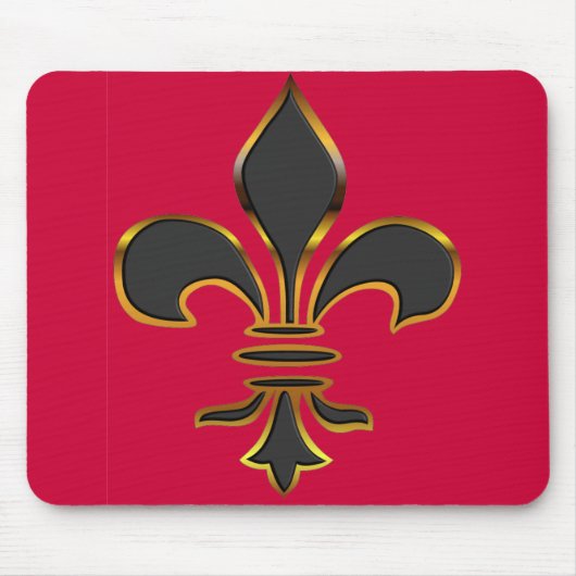 Tapis De Souris Fleur-De-lis Mousepad (Devant)
