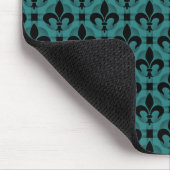Tapis De Souris Fleur de lis Mousepad turquoise (Coin)