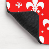Tapis De Souris Fleur de lis rouge Motif (Coin)