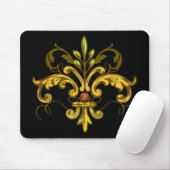 Tapis De Souris Fleur de lis Xmas (Avec souris)