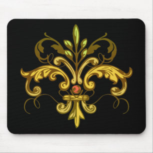 Tapis De Souris Fleur de lis Xmas