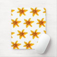 Fleur de lys jaune pixelisée