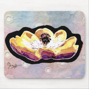 Tapis De Souris Fleur de magnolia découpée par main