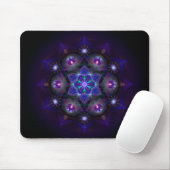 Tapis De Souris Fleur de mandala de la vie (Avec souris)