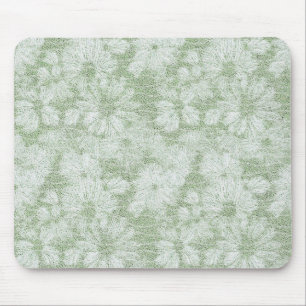 Tapis De Souris Fleur de Pâquerette Veloutée Vert Citron