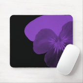 Tapis de souris fleur de pensée violette (Avec souris)