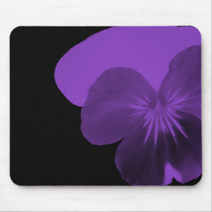 Tapis de souris fleur de pensée violette