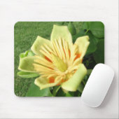 Tapis De Souris Fleur de peuplier de tulipe (Avec souris)