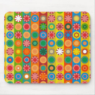 Tapis De Souris Fleur de pouvoir en rangées