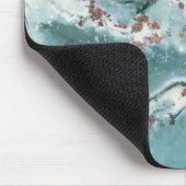 Tapis De Souris Fleur de prune dans la neige (Coin)