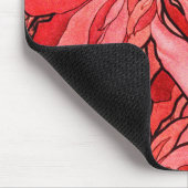 Tapis De Souris Fleur de rubis par Alphonse Mucha Art Vintage (Coin)