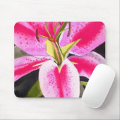 Tapis De Souris Fleur de Tenerfife rose vif (Avec souris)