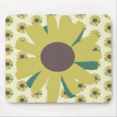 Tapis De Souris Fleur de tournesol simple Motif jaune (Devant)
