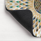 Tapis De Souris Fleur de vie - Abalone Shell et Pearl (Coin)