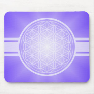 Tapis De Souris Fleur de Vie / Blume des Lebens - transpa blanc.