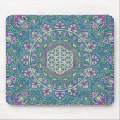 Tapis De Souris Fleur De Vie - Mandala India Style 1 (Devant)