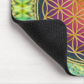 Tapis De Souris Fleur de vie - or - fractale 2 (Coin)