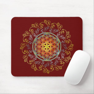 Tapis De Souris Fleur De Vie - Ornements Vintages Mandala 1