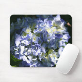 Tapis De Souris Fleur d'Hydrangée Bleue Lumière (Avec souris)