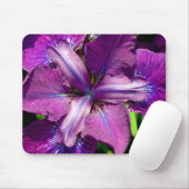 Tapis De Souris Fleur d'iris pourpre (Avec souris)