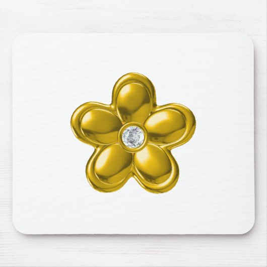 TAPIS DE SOURIS FLEUR D'OR AVEC DIAMONDE (Devant)