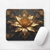 Tapis De Souris Fleur d'Or Luxueuse (Avec souris)