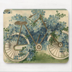 Tapis De Souris Fleur d'Oubli Vélo Anniversaire