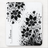 Tapis De Souris Fleur éclatée d'encre (Devant)