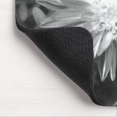 Tapis De Souris Fleur en noir et blanc (Coin)