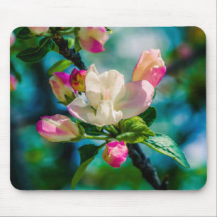 Tapis De Souris Fleur et bourgeons de pommes de terre