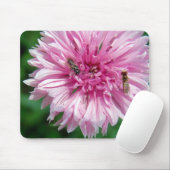 Tapis De Souris Fleur et insectes roses (Avec souris)
