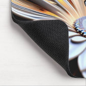 Tapis De Souris Fleur et papillon 3D (Coin)