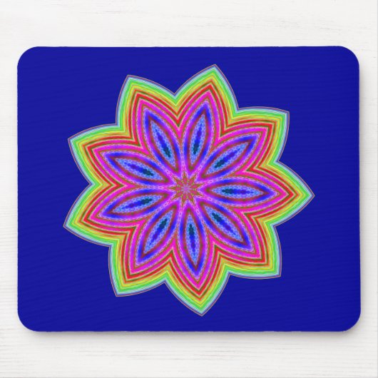 Tapis De Souris Fleur étoile funky (Devant)