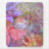 Tapis De Souris Fleur Fée Double exposition Imaginaire Art (Devant)