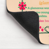 Tapis De Souris Fleur Frame Grandma Grand-mère Définition (Coin)